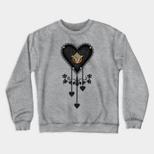 The elegant dark heart Crewneck Sweatshirt